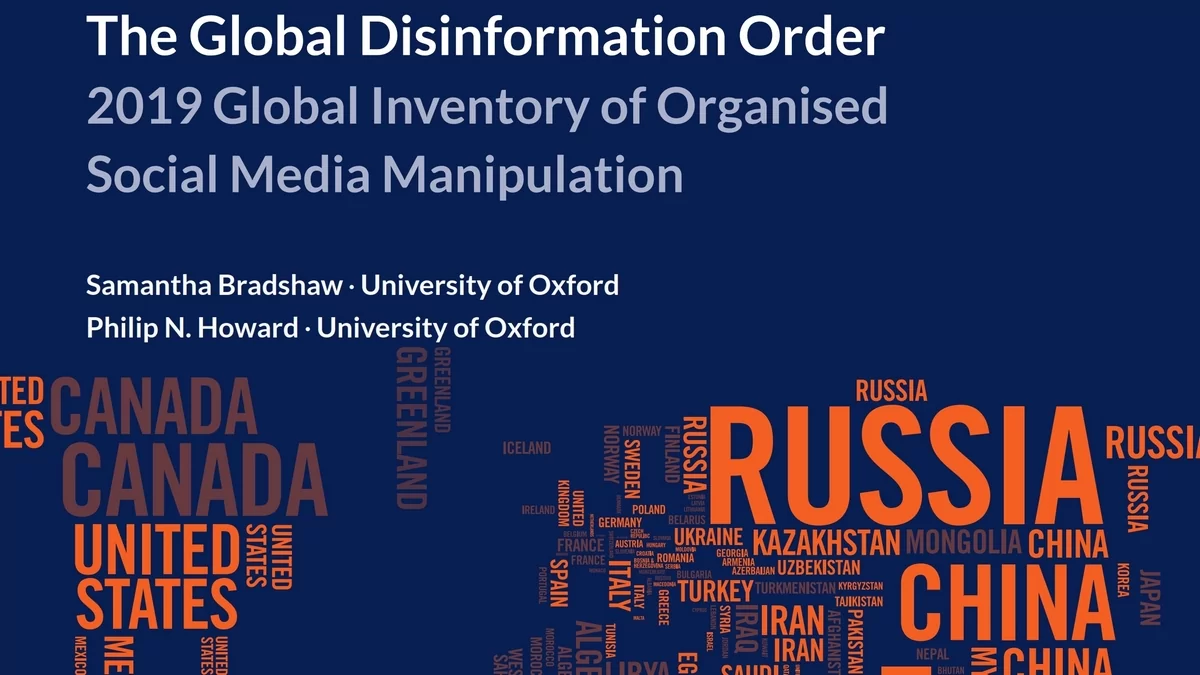 The Global Disinformation Order: 2019 Global Inventory of Organised Social Media Manipulation
