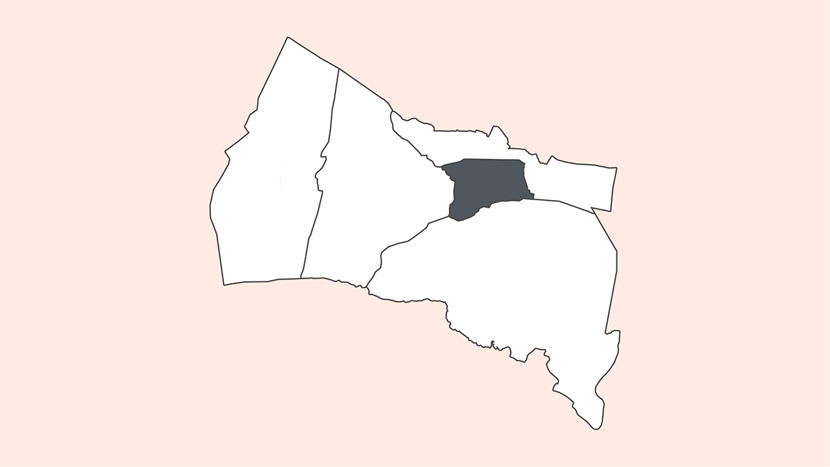Peta Wilayah Kecamatan Banjarbaru Selatan (Vektor)