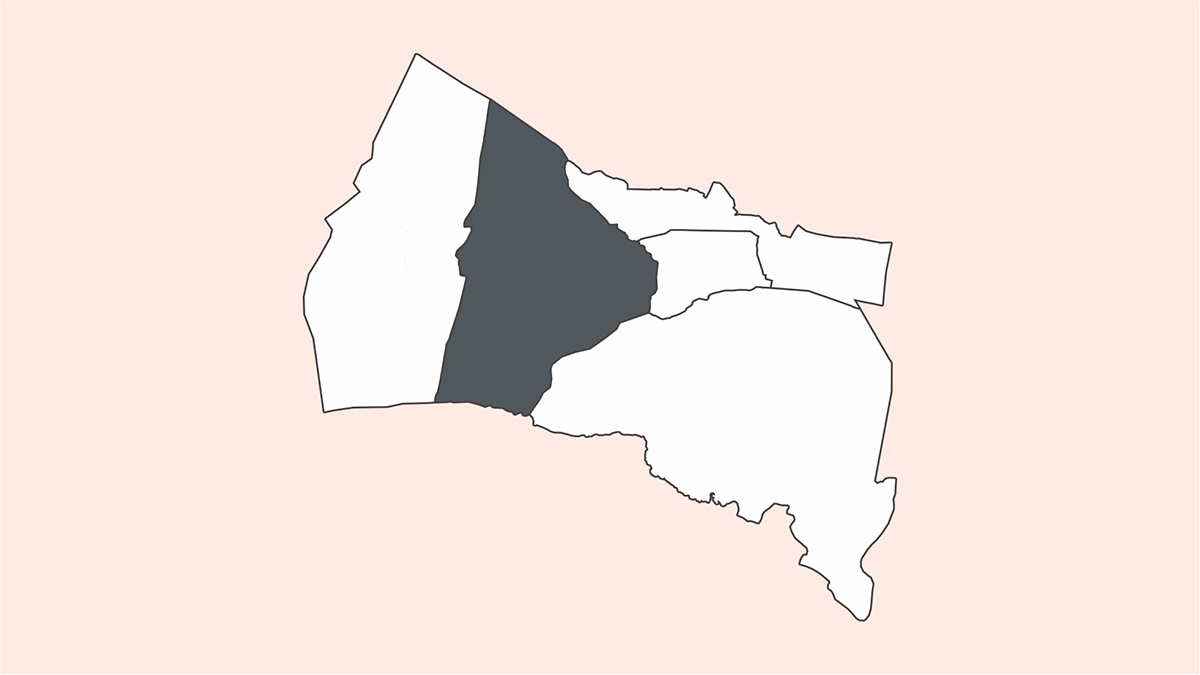 Peta Wilayah Kecamatan Landasan Ulin (Vektor)